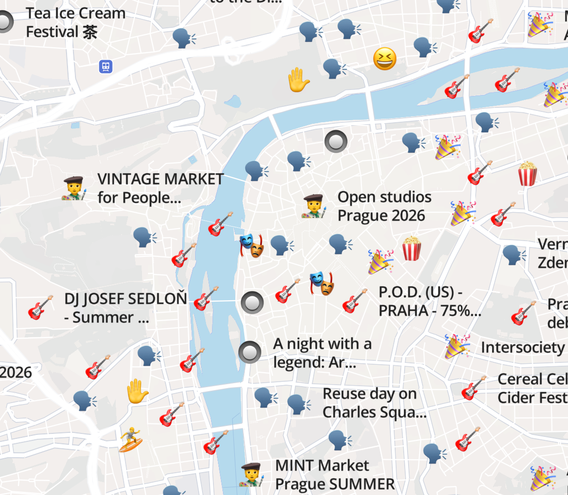 Hapsy — event map